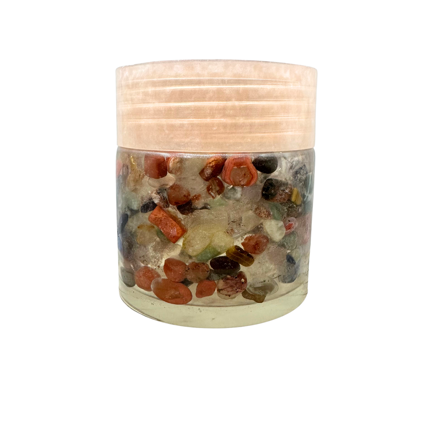 Pink Resin Gemstone Jar